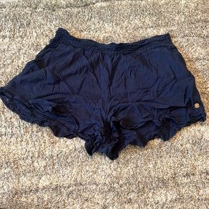 Dark Navy ruffle shorts